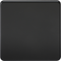 Knightsbridge MLA SF8350MB Screwless 1G Blanking Plate - Matt Black