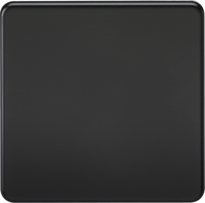 Knightsbridge MLA SF8350MB Screwless 1G Blanking Plate - Matt Black