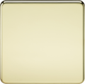 Knightsbridge MLA SF8350PB Screwless 1G Blanking Plate - Polished Brass