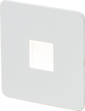 Knightsbridge MLA SFPLMW Screwless 230V LED Plinth Light - Matt White