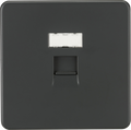 Knightsbridge MLA SFRJ45AT Screwless RJ45 network outlet - Anthracite