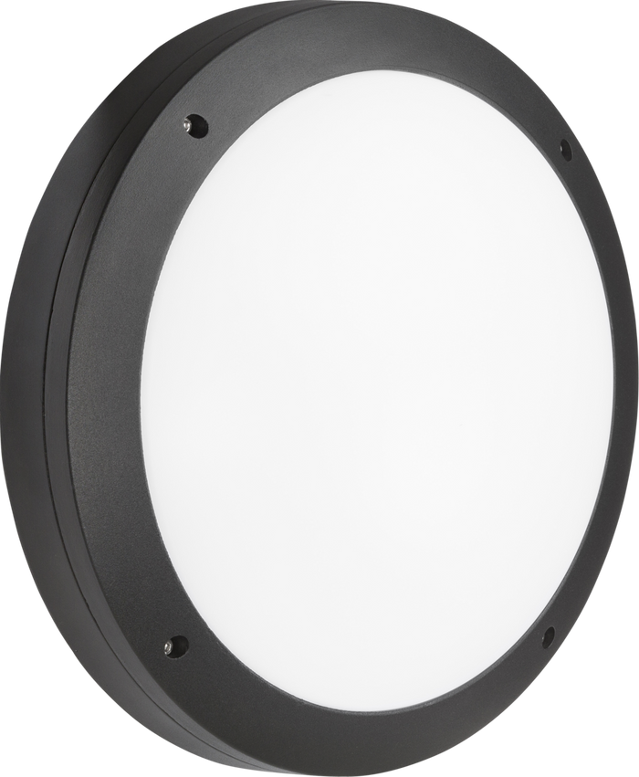 Knightsbridge MLA SHE1B 230V IP65 18W LED Round Bulkhead CCT Black