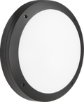 Knightsbridge MLA SHE1BEM 230V IP65 18W LED Round Bulkhead CCT with Emergency Black