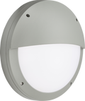 Knightsbridge MLA SHE2GEM 230V IP65 18W LED Eyelid Bulkhead CCT with Emergency Grey