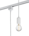 Knightsbridge MLA TRK8270W 230V 1.8M E27 Contemporary Track Pendant - White