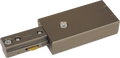 Knightsbridge MLA TRKPF1S 230V Single Circuit Track Power Feed - Satin Nickel