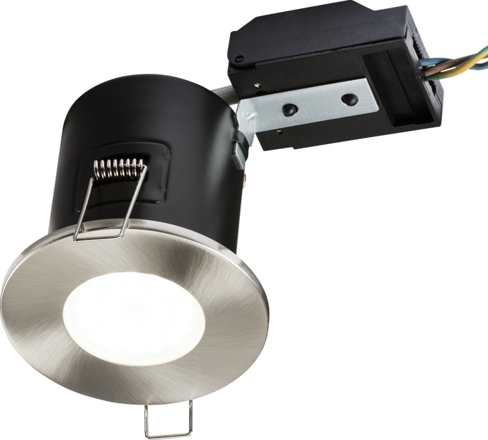Knightsbridge MLA VFCFBC 230V IP20 Fixed GU10 Fire-Rated Downlight- Brushed Chrome