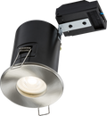 Knightsbridge MLA VFCFIPBC 230V IP65 Fixed GU10 Fire-Rated Downlight - Brushed Chrome