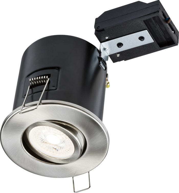 Knightsbridge MLA VFCFTC 230V IP20 Tilt GU10 Fire-Rated Downlight - Chrome