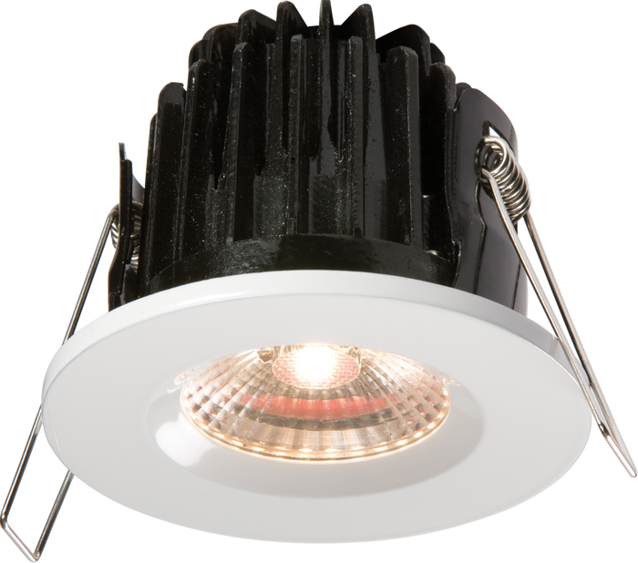 Knightsbridge MLA VFRCOBAWW IP65 7W LED 3000K Warm White Downlight with White Round Bezel