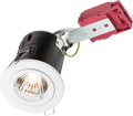 Knightsbridge MLA VFRDGICW 230V 50W Fixed GU10 IC Fire-Rated Downlight in White