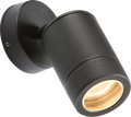 Knightsbridge MLA WALL3LBK 230V IP65 GU10 35W Adjustable Aluminium Powder-Coated Black Wall Light