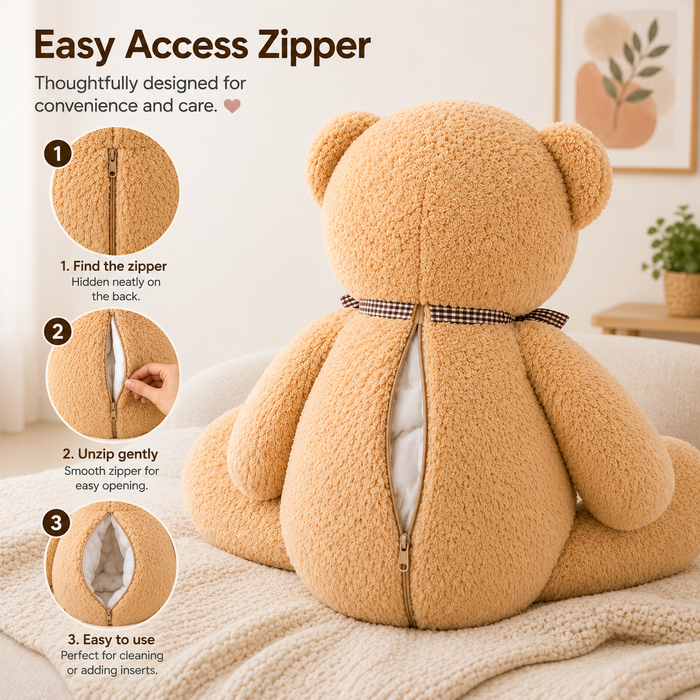 Large Teddy Bear Plush, 105 cm Stuffed Animal, Nursery & Bedroom Decor