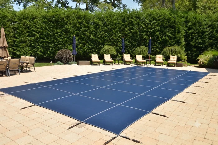 Loop-Loc 8 ft. x 8 ft. Rectangle Super Dense Mesh Safety Cover