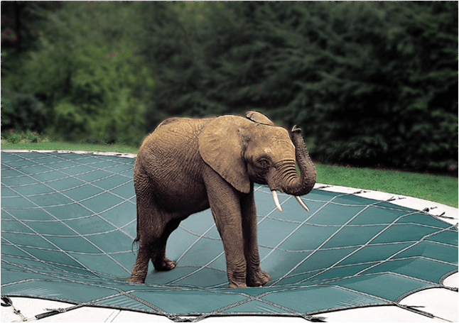 Loop-Loc 8 ft. x 8 ft. Rectangle Super Dense Mesh Safety Cover