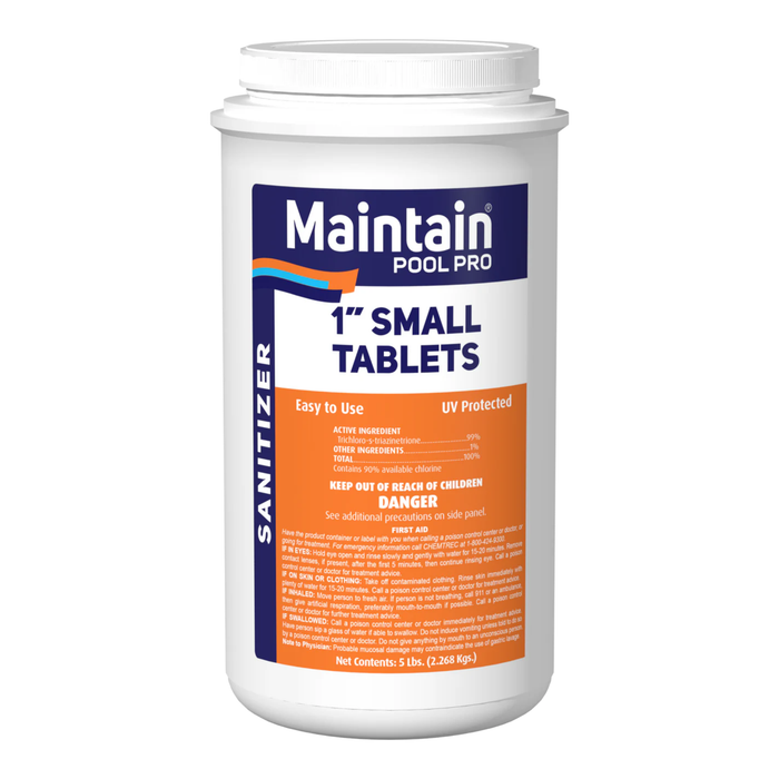 1 inch chlorine tablets for pools and spas