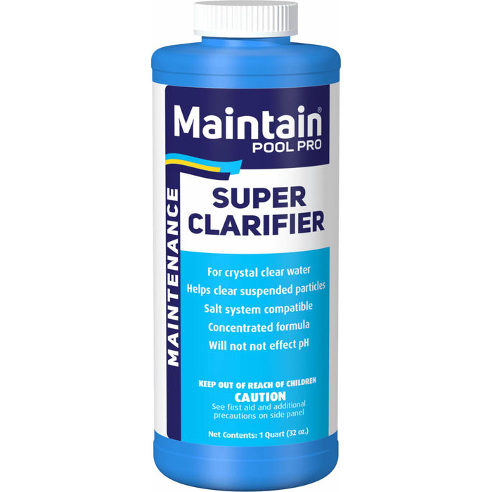 maintain pool pro super clarifier for pool water