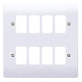 MK MK K3638 8 Gang Grid Plate, White