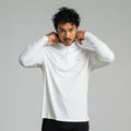 MOTION | Natural Quarter-Zip | White