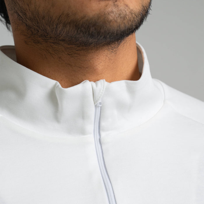 MOTION | Natural Quarter-Zip | White