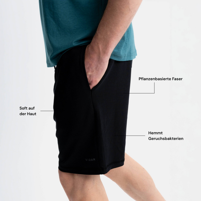 MOVE I Natural Sport Shorts | Black