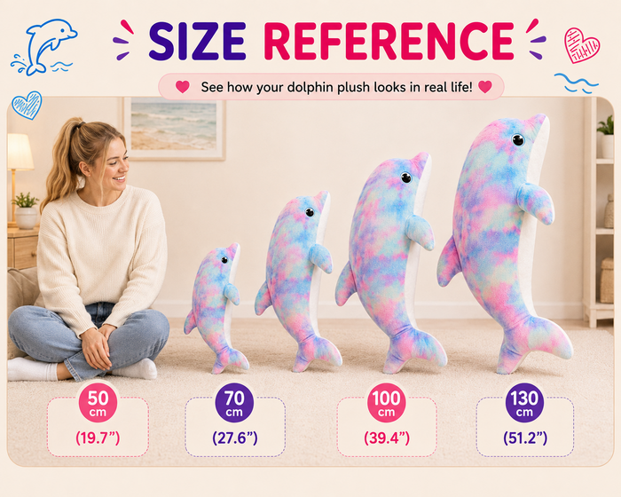 Pastel dolphin plush pillow image 5