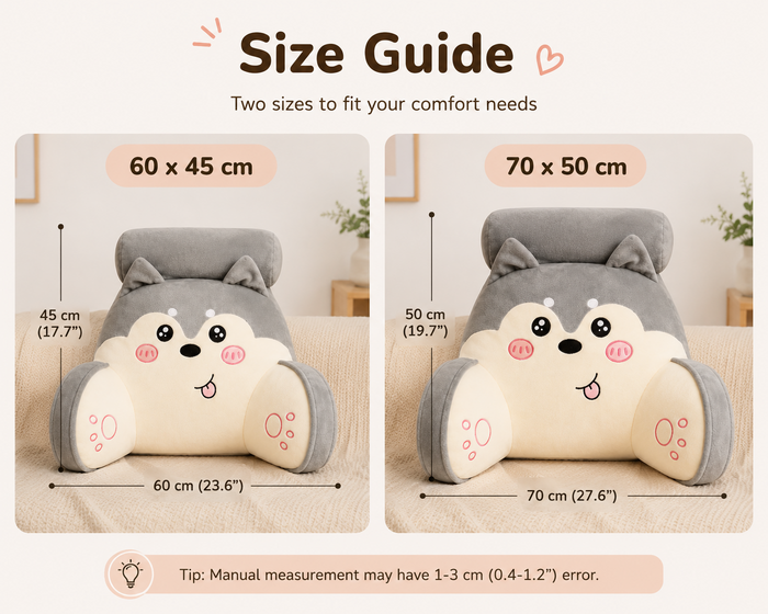 Plush backrest pillow sofa and bedroom use