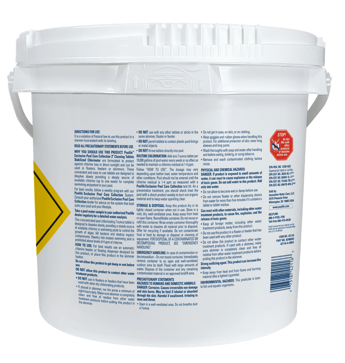 Poolife 3" Cleaning Tablets – Stabilized Chlorine Tablets for Pools