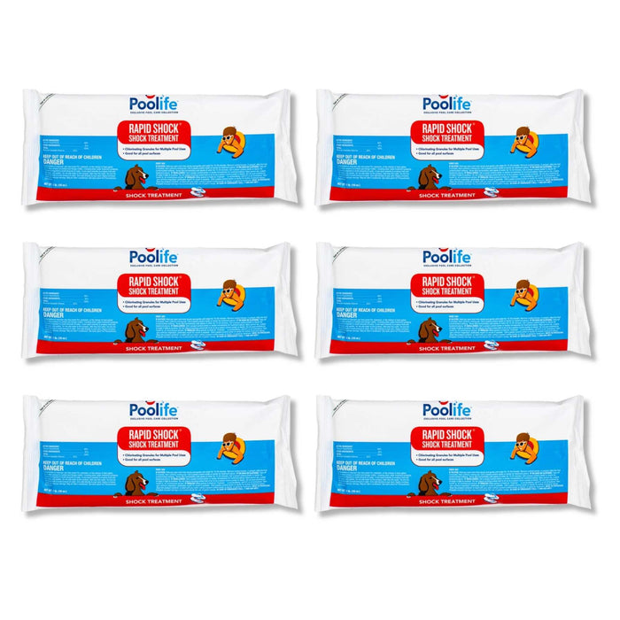 Poolife Rapid Shock 1lb Bags - 6 Pack