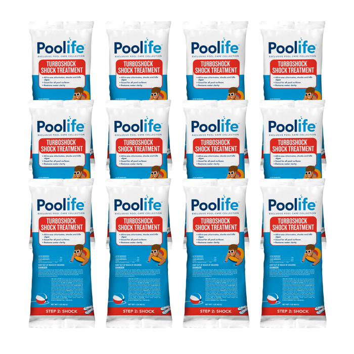 Poolife TurboShock pool shock 12 bag bundle