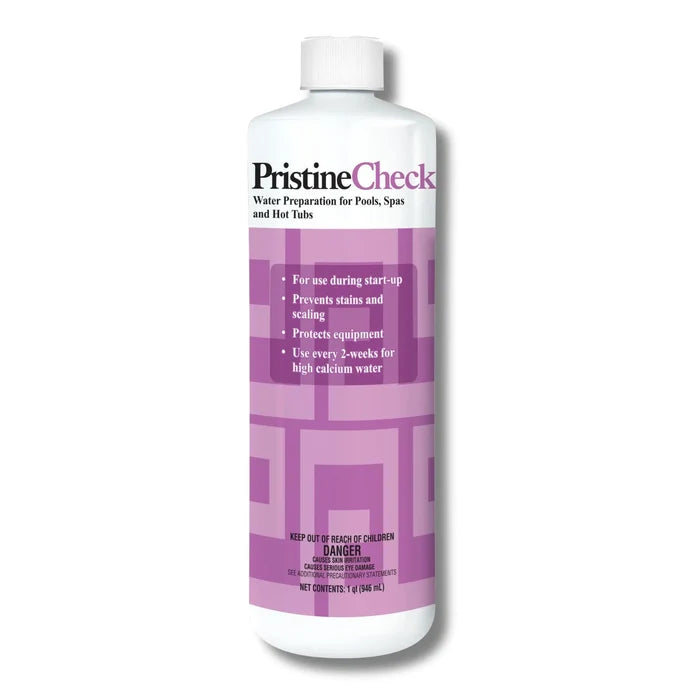 PristineBlue PristineCheck 32 oz. water preparation solution for pools, spas, and hot tubs