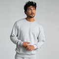 RECORD I Natural Crewneck Sweater | Light Grey
