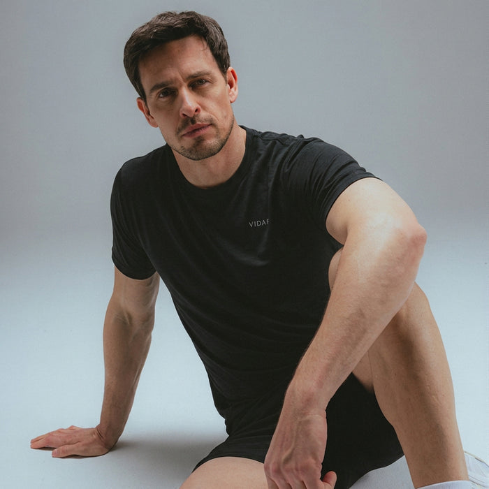 RESET I Natural Performance Tee | Black