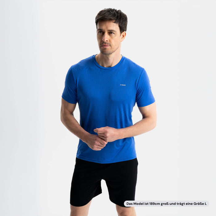 RESET I Natural Performance Tee | Electric Blue