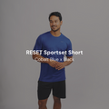 RESET Sportset Short | Cobalt Blue x Black