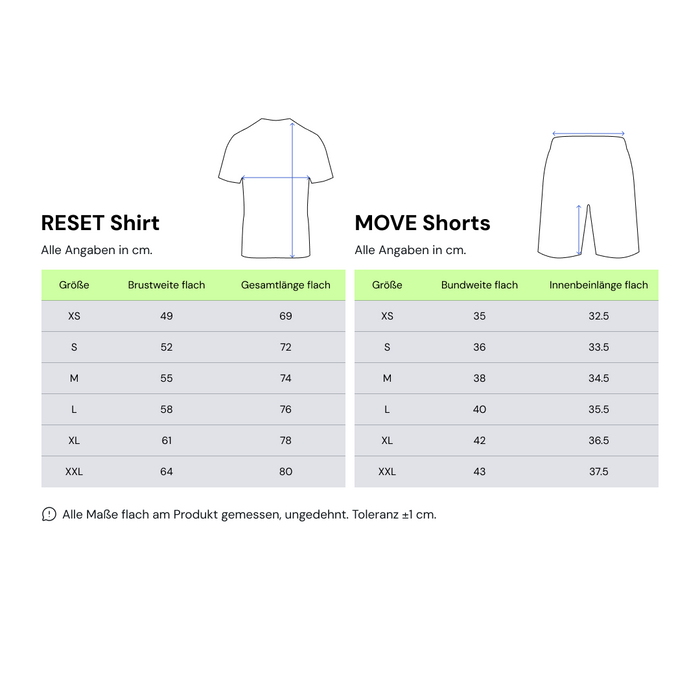 RESET Sportset Short | Cobalt Blue x Black