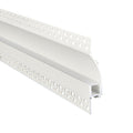 saxby 102665 Rigel Wall Flange Plaster-in 2m Aluminium Profile-Extrusion White