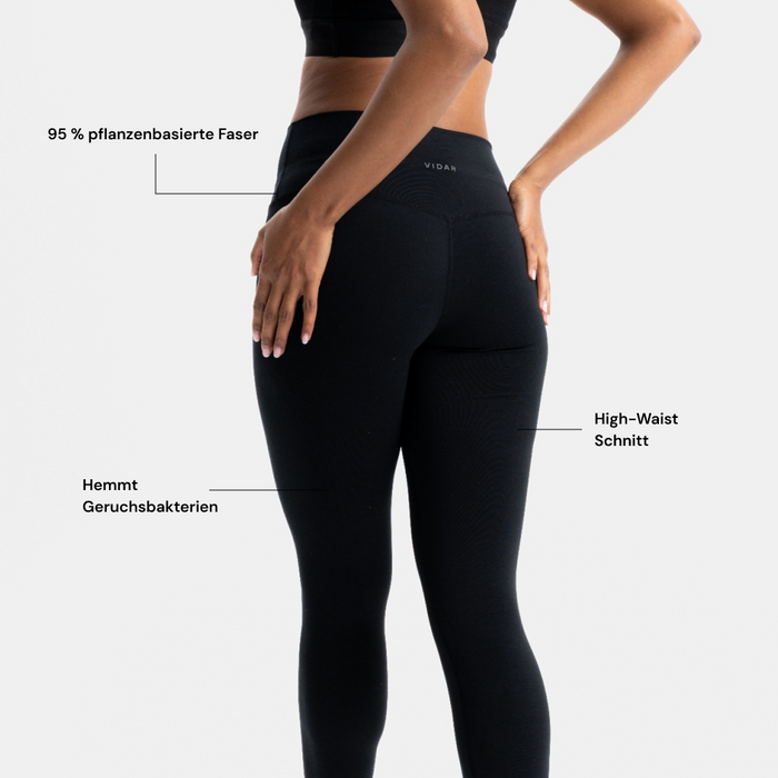 SHAPE 3.0 I Natural Sport Leggings | Black