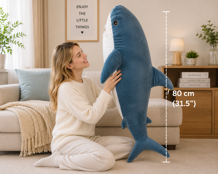 Shark plush details