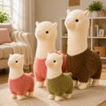 Standing alpaca plush colors lifestyle