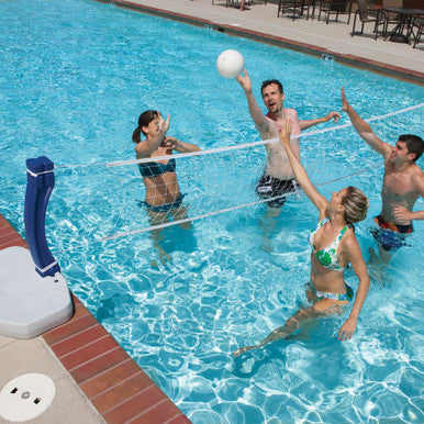 Swim Ways 2-in-1 Pool Sport Combo Set, Outdoor Volleyball & Basketball Net For Swimming Pool