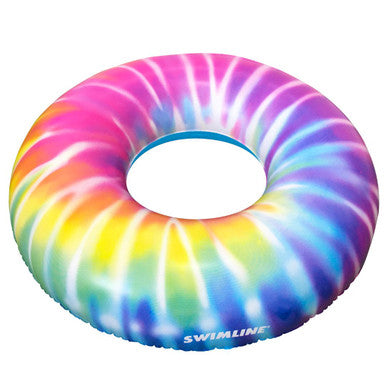 Swimline 36.5" Spiral Tie Dye Inflatable Pool Ring