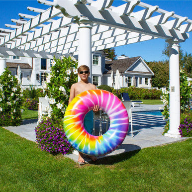 Swimline 36.5" Spiral Tie Dye Inflatable Pool Ring