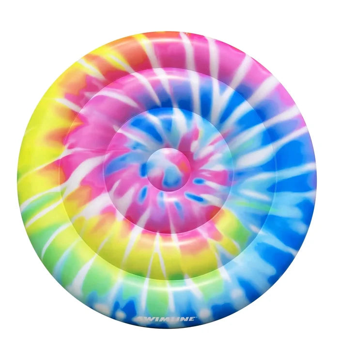 Swimline 65" Spiral Tie Dye Inflatable Island