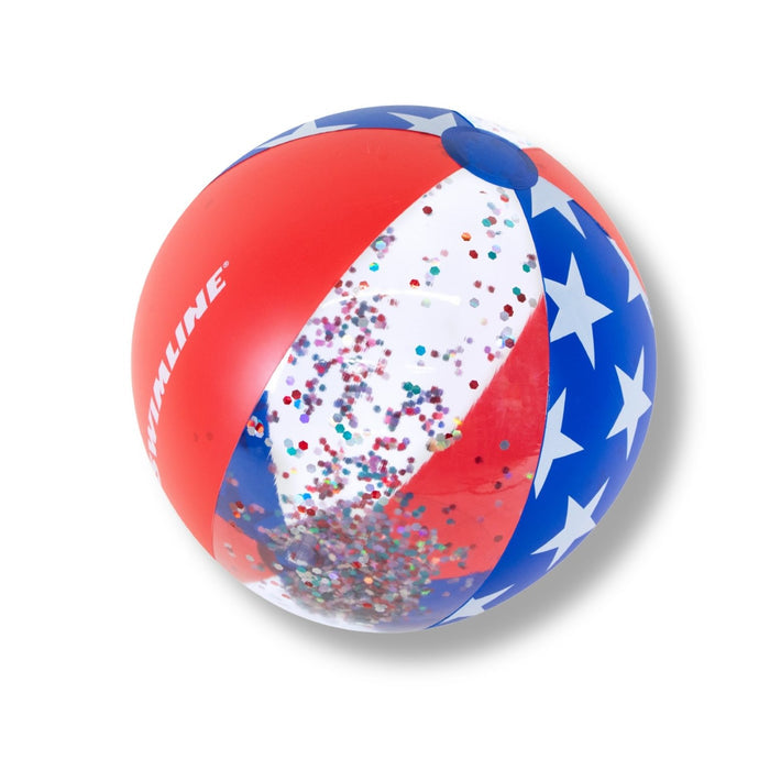 Swimline Americana Glitter 22-inch Beach Ball 90019