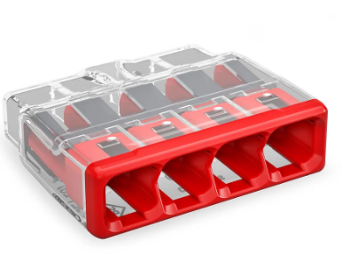 Wago 2773-404 Box of 80, Compact Splicing Connector max. 4mm" 4-conductor