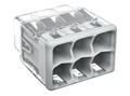 Wago 2773-406 Box of 50,Compact Splicing Connector max. 4mm" 6-conductor