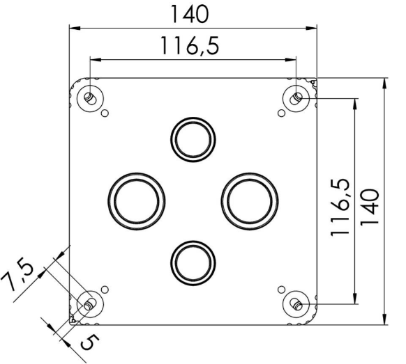 Wiska Combi 1010 10060702 Grey Junction Box