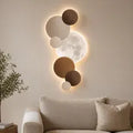Wood Moon Wall Light LED